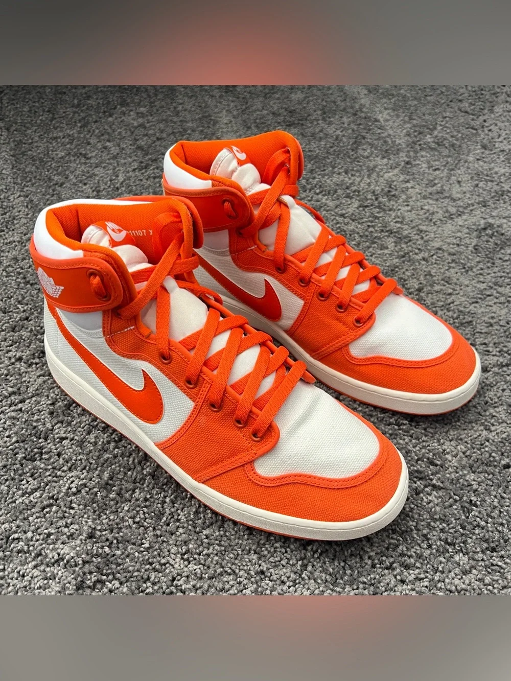 Jordan 1 Retro AJKO Shoes Men’s Size 12.5 Rush Orange White Syracuse DO5047-801